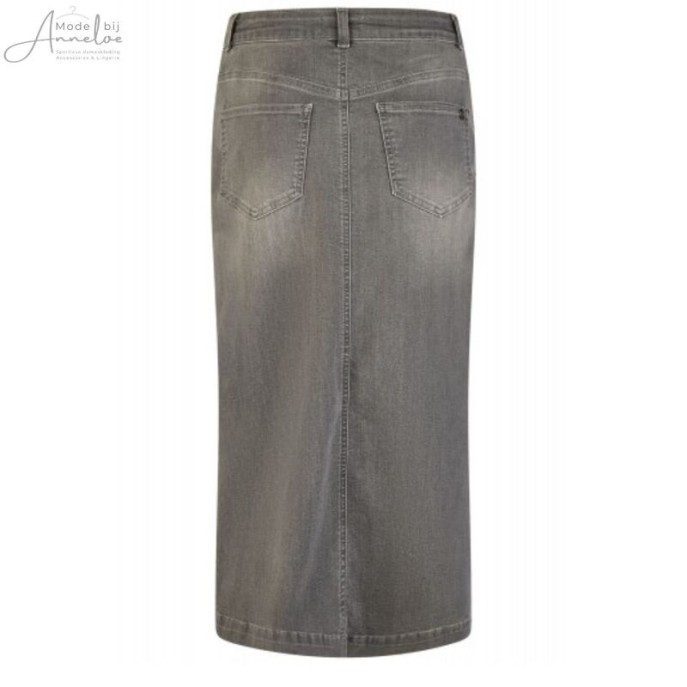 W Barbara Lebek jeans rok - Grijs